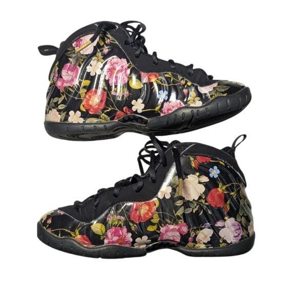 Nike Other - Nike Little Posite One PRM PS "Floral" Black Multicolor - Size 3Y (AT3402-001)